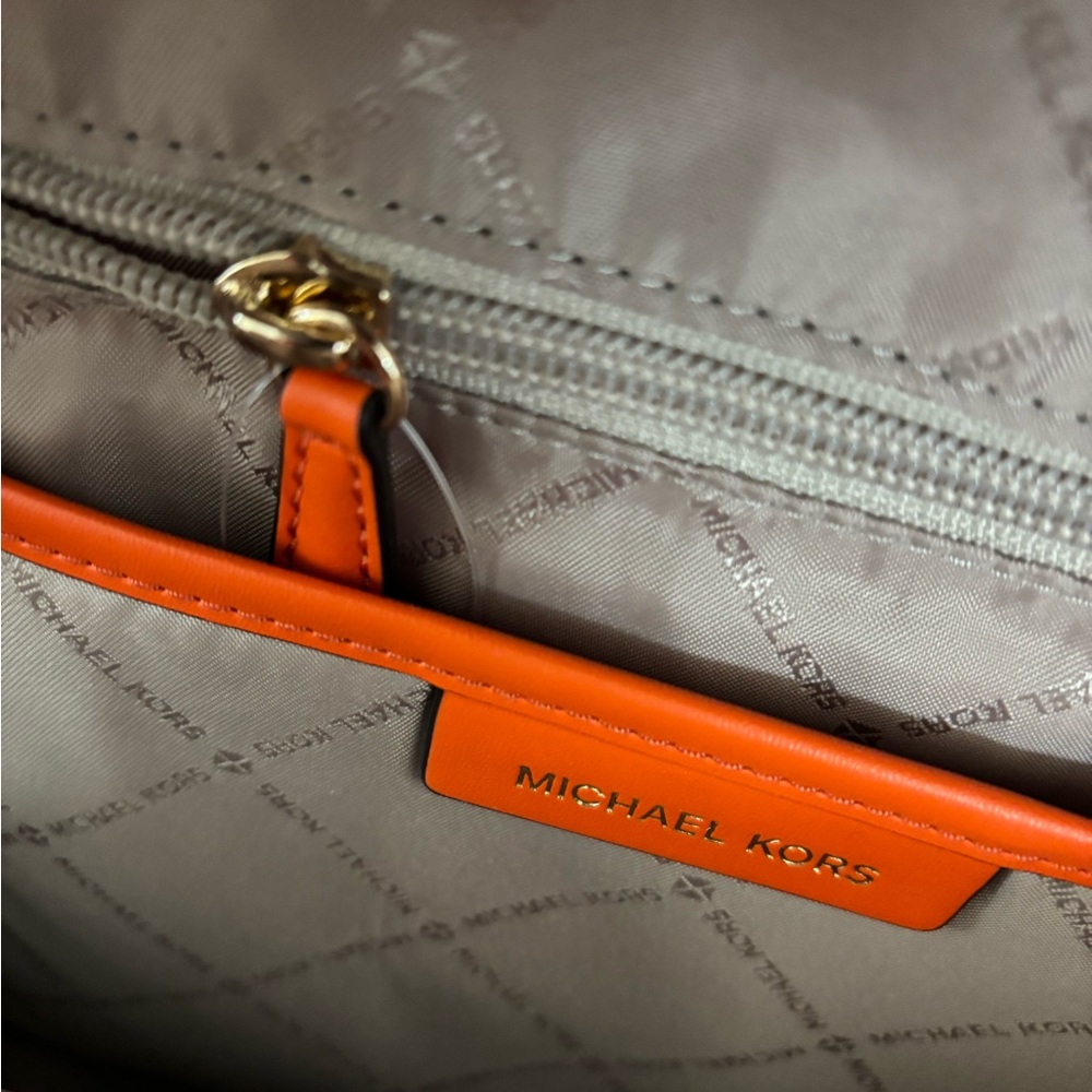 Michael Kors Orange Backpack - Picture 4 of 4
